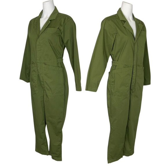 Alex Mill Standard Straight Leg Jumpsuit XS Army Green NEW - Picture 3 of 13